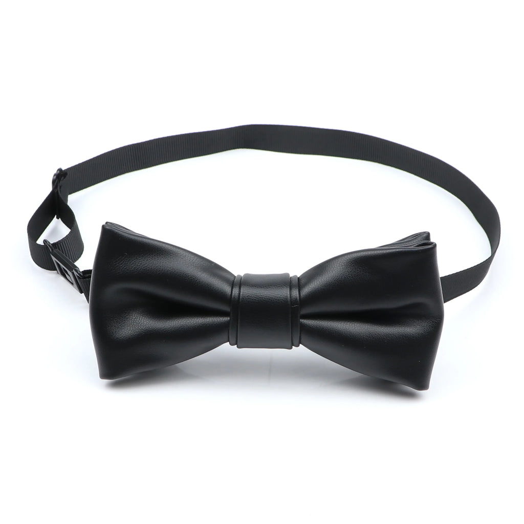 Leather Pop-Color Bow Ties